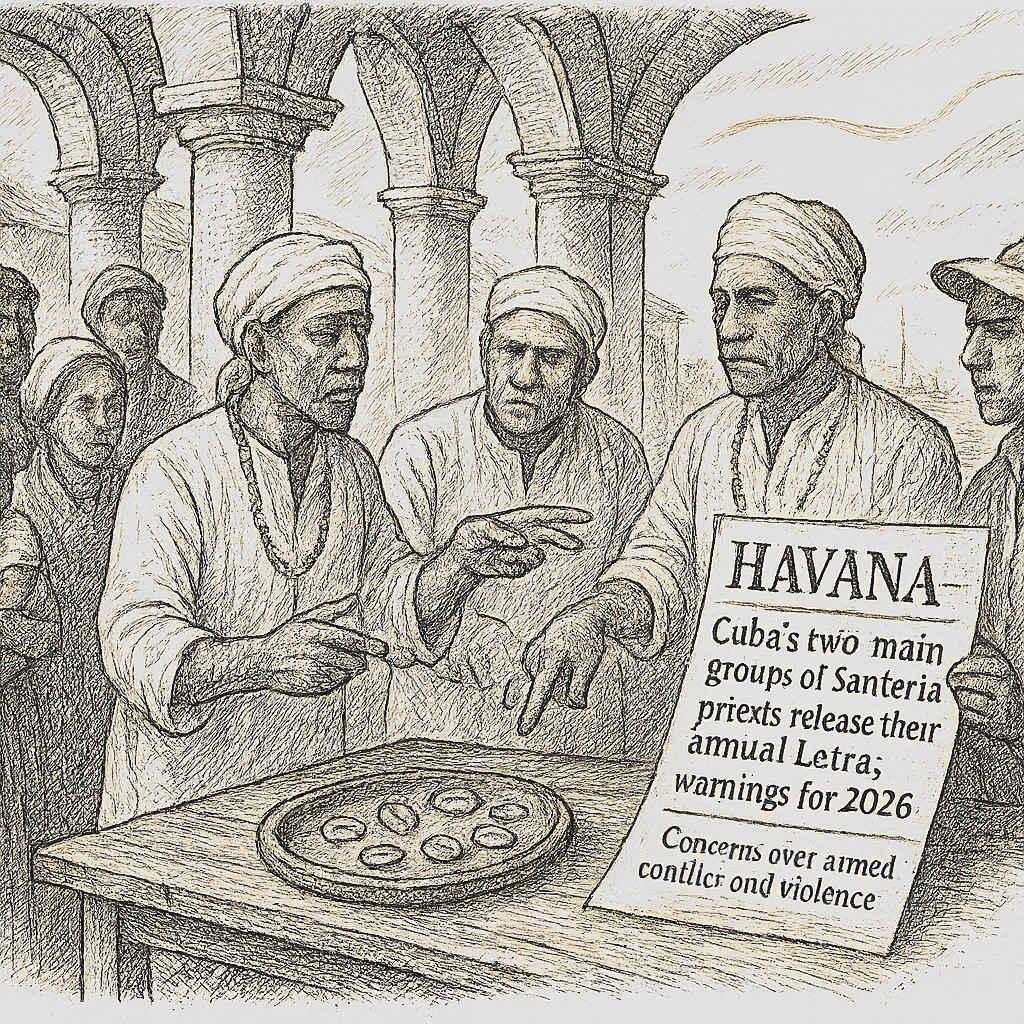 Santería priests in Cuba issue 2026 “Letra del Año” warning