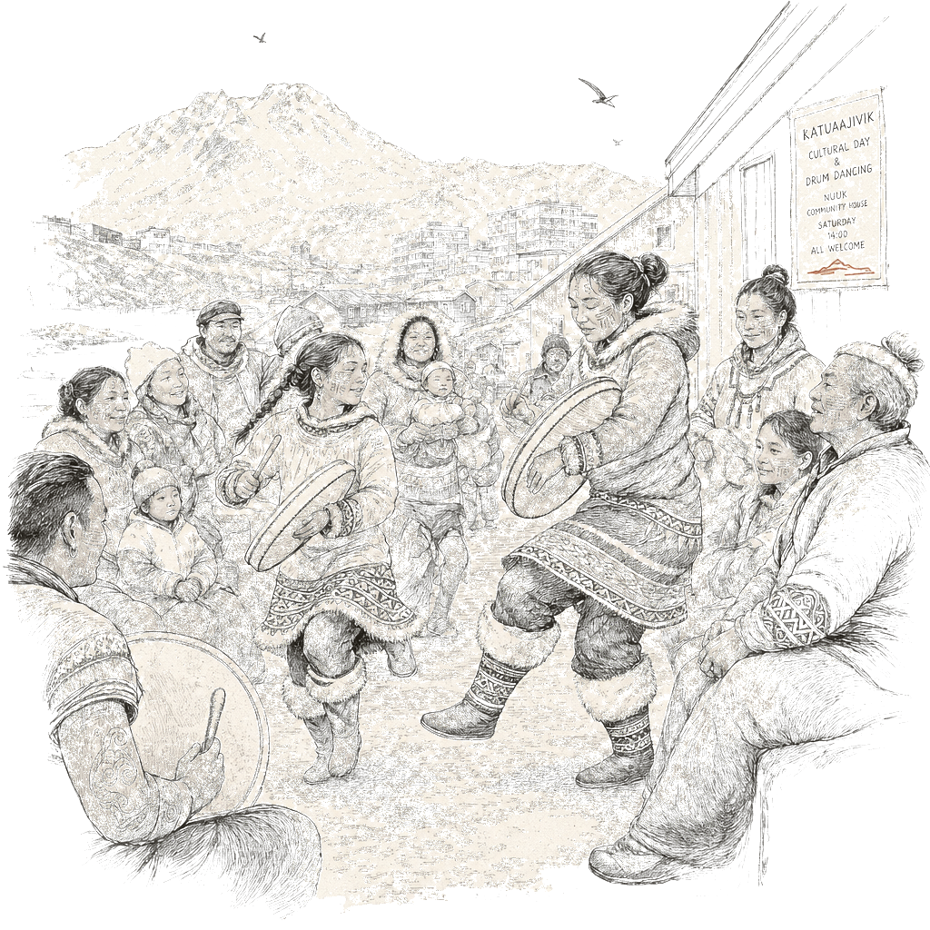 Greenlanders revive Inuit tattoos, drum traditions to reconnect with roots