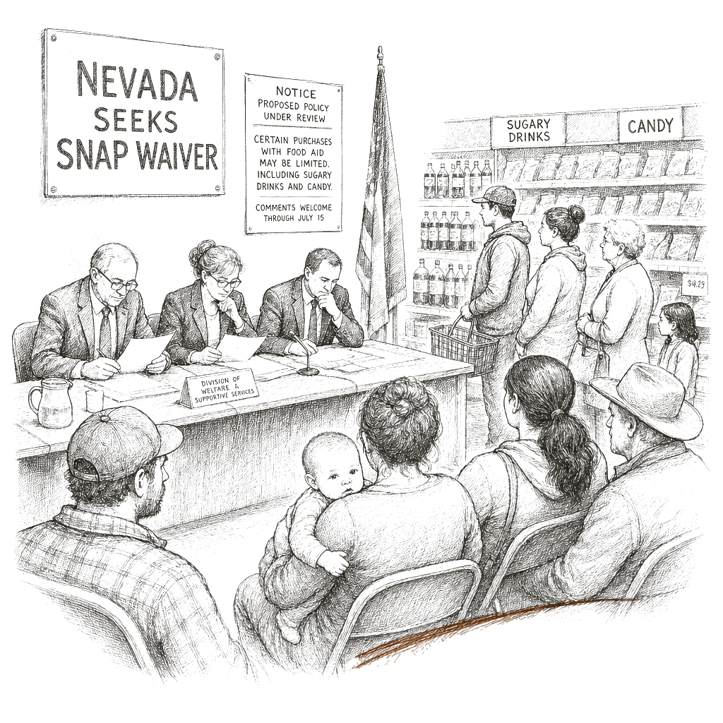 Nevada seeks SNAP waivers to limit sugary drinks, candy in 2028