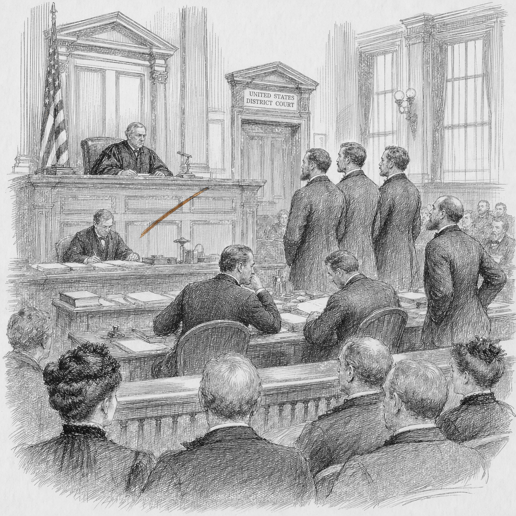 Illustration accompanying article: Federal judge rejects Alexander brother's marriage defense in sex trafficking