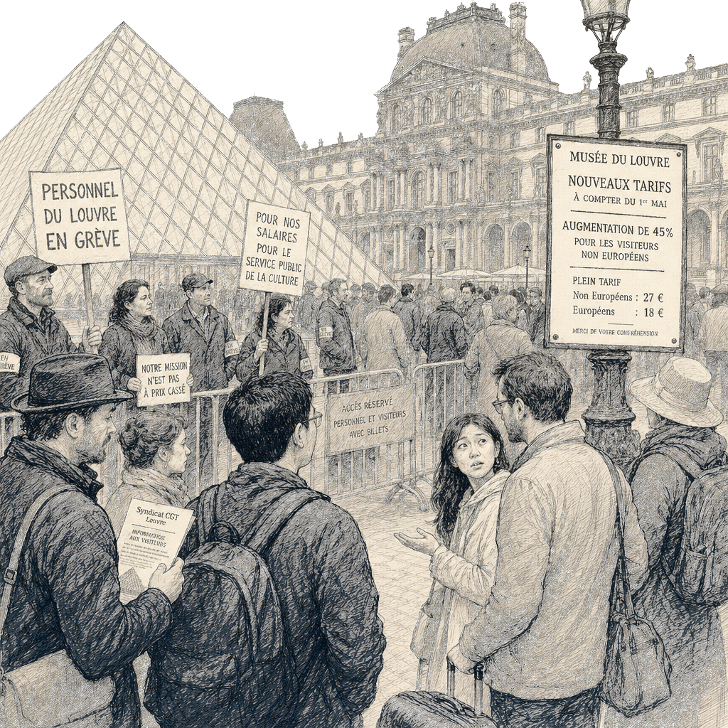 Louvre raises ticket prices for non-EU visitors by 45% starting Wednesday