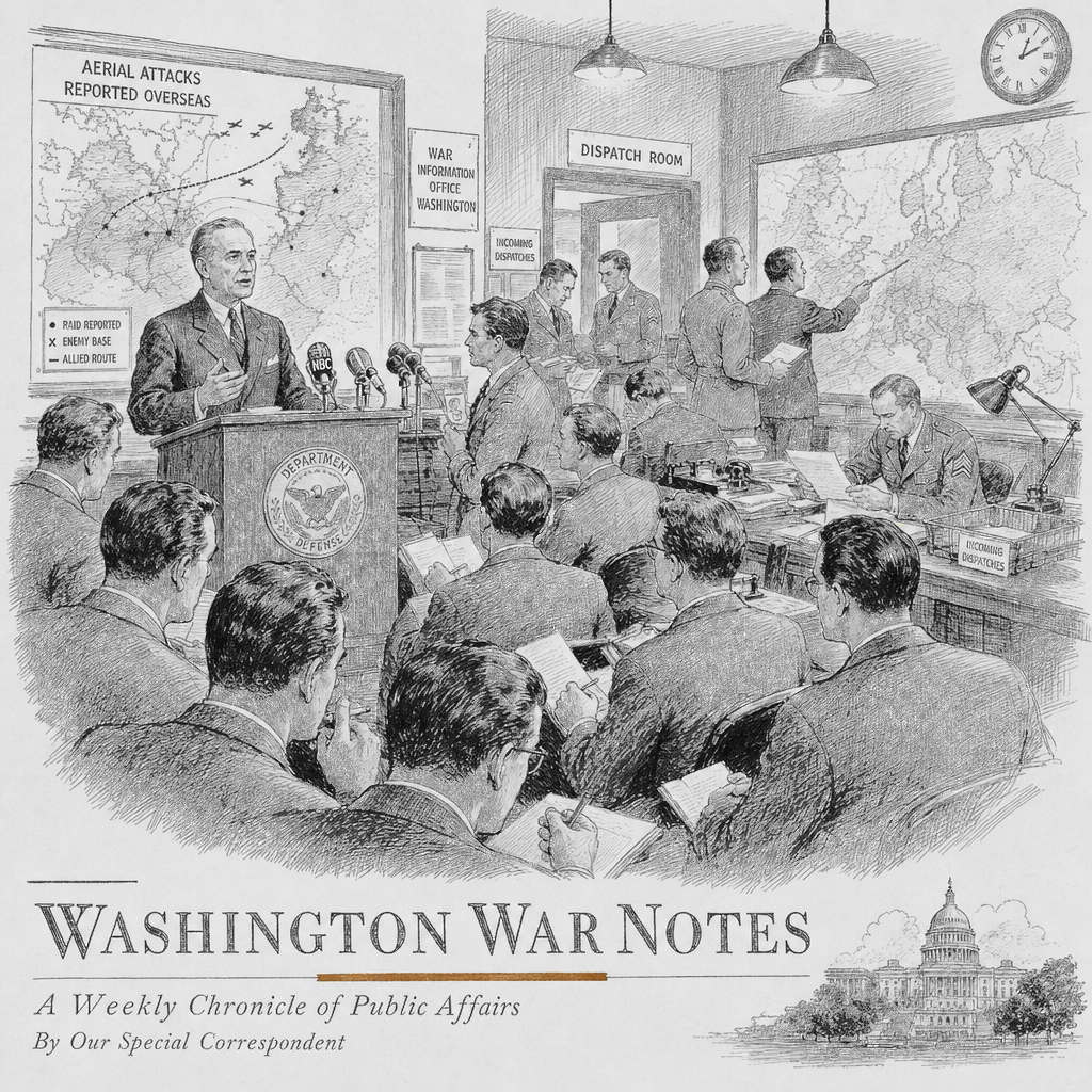 Illustration accompanying article: Hegseth: U.S. can’t stop every Iranian air attack in new war update