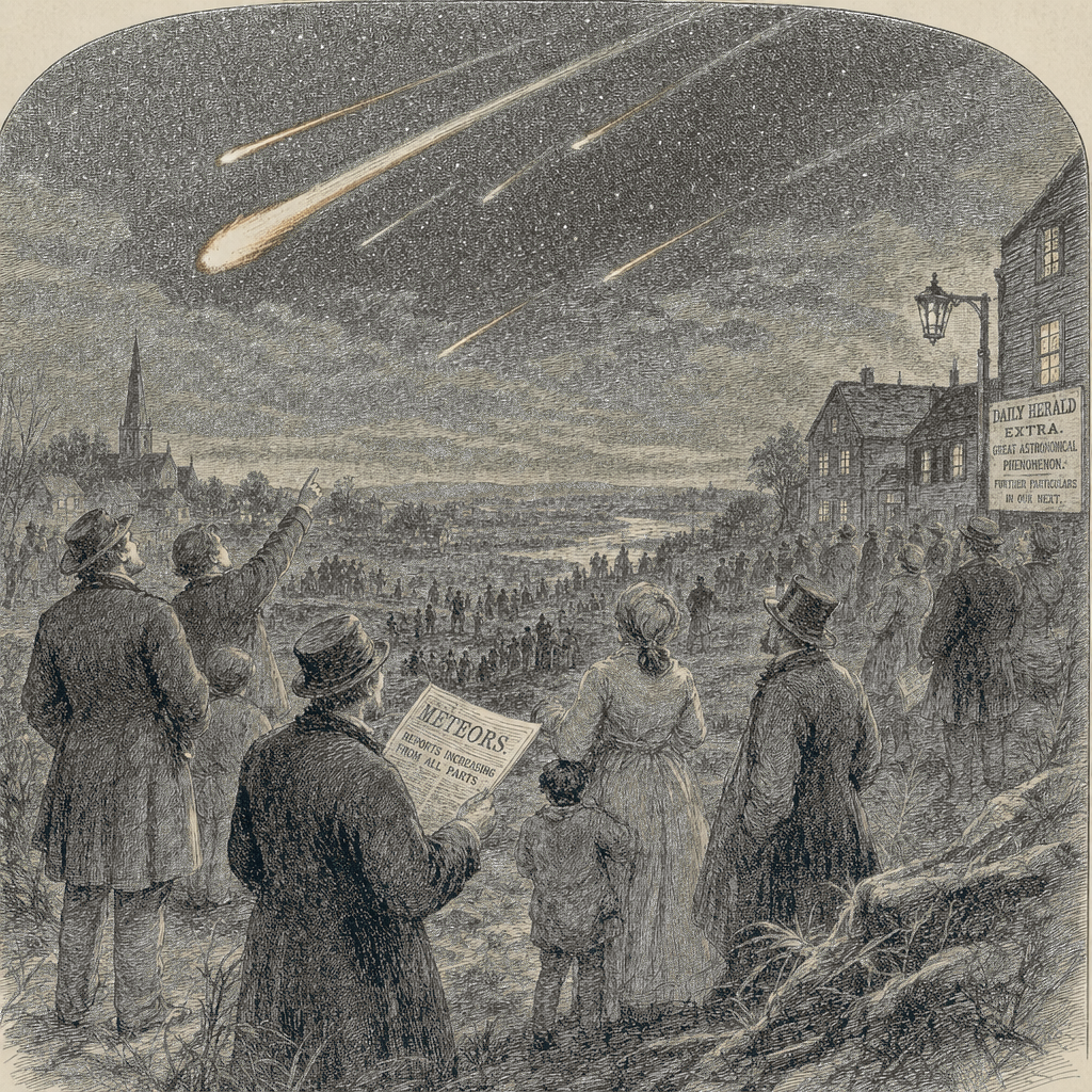 Illustration accompanying article: Space rocks are constantly bombarding Earth, creating dazzling fireballs