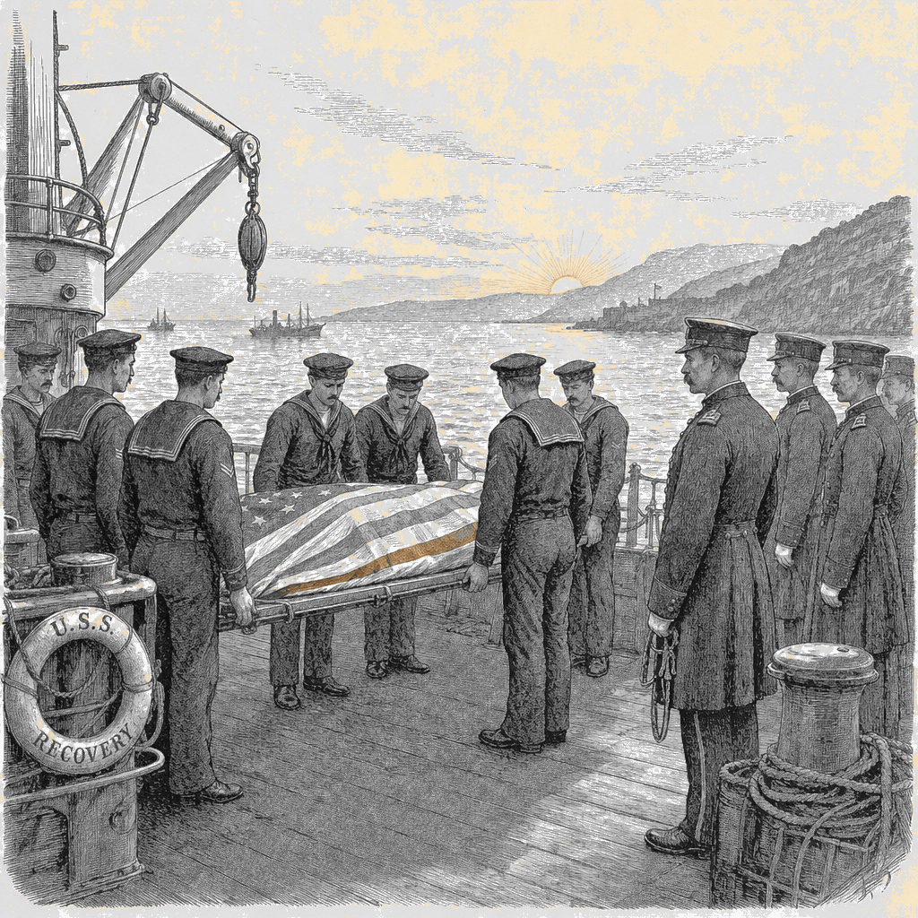 Illustration accompanying article: Remains of missing U.S. soldier recovered in Atlantic off Morocco coast