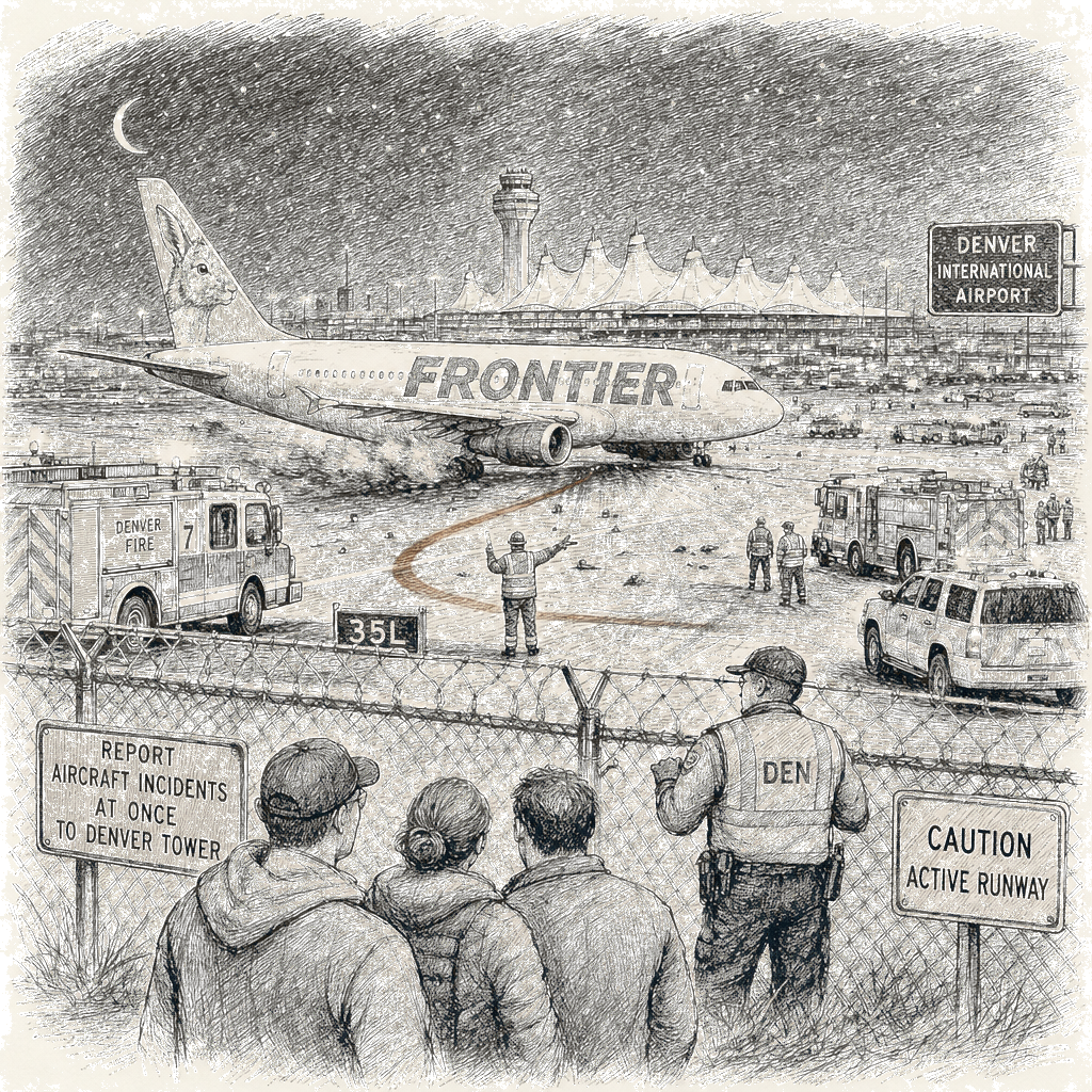Person struck, killed by Frontier plane on Denver runway during takeoff