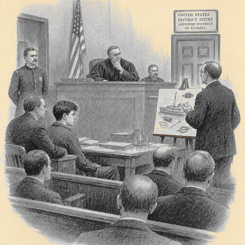 Illustration accompanying article: Teen charged with killing stepsister on Carnival Cruise remains free