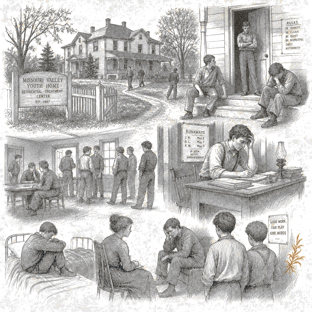 Illustration accompanying article: Runaways, bullying, assault at Missouri teen treatment center for adoptees