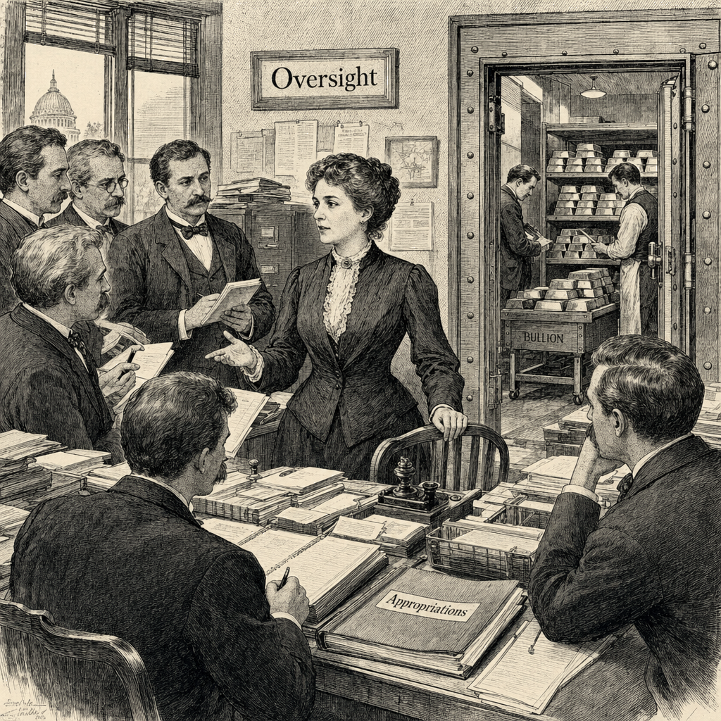 Illustration accompanying article: Fox Kennedy says she quit White House over CIA spending oversight