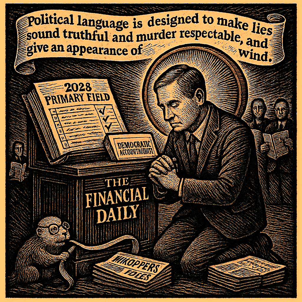 Editorial cartoon by Hector Rentier: James Freeman's Biden-Bodyguard Smear Is Donor-Class Insurance