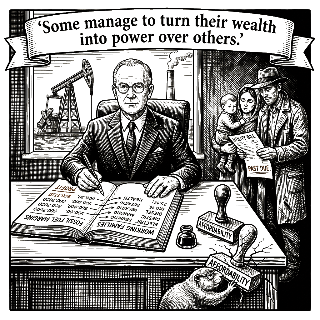 Editorial cartoon by Hector Rentier: Karl Rove's Primary Autopsy Installs Doubt Without Making a Claim