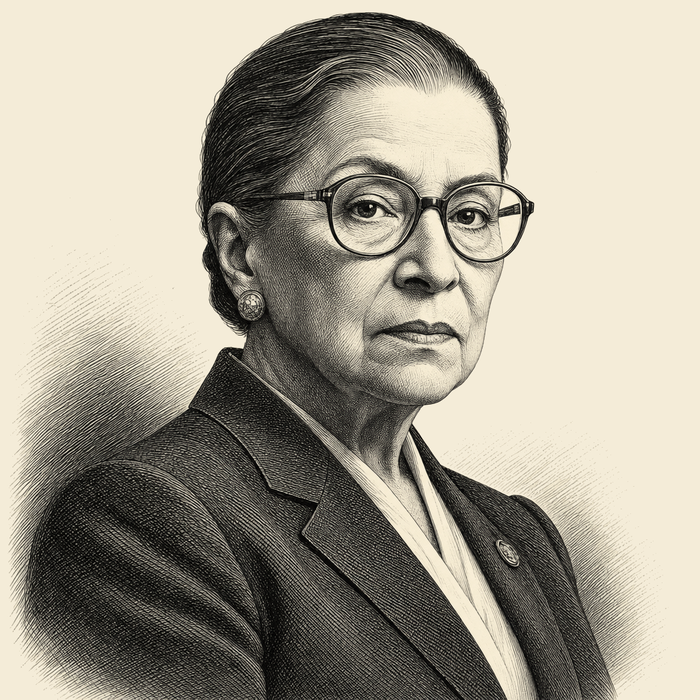 Engraved portrait of Prudence Wonk