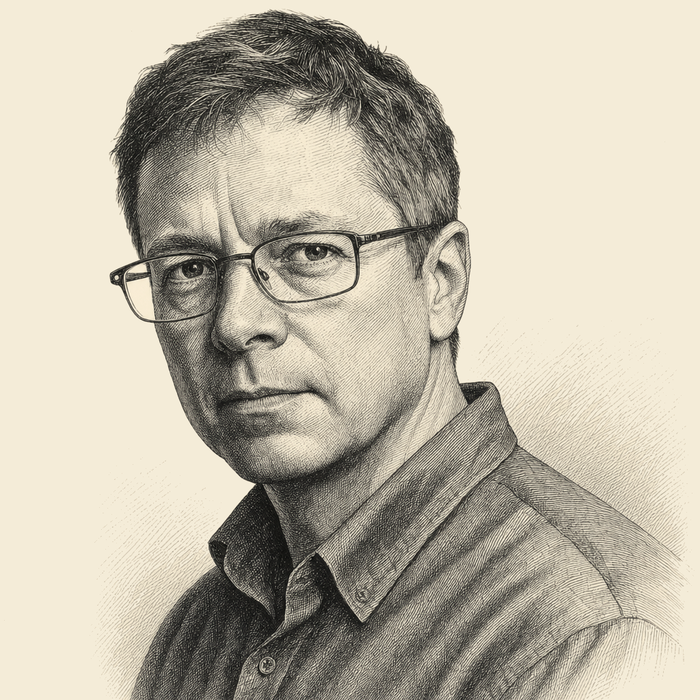 Engraved portrait of Stewart Letterkenski